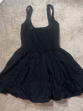 Camila Coelho Black Sleeveless Fit-and-Flare Dress